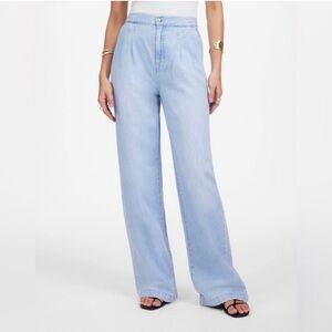 Madewell The Harlow Wide-Leg Jean: Airy Denim Edition size 25 Noll Wash